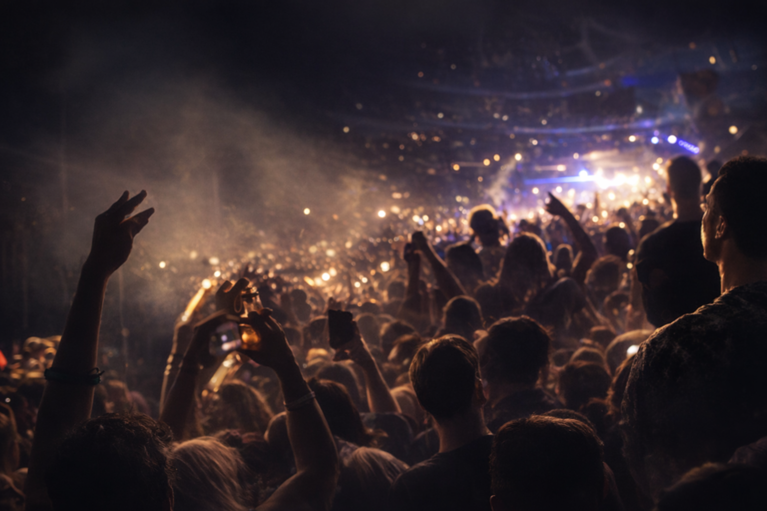 Live music event with crowd enjoying the experience
